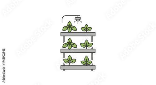 Indoor hydroponic plant growing system.
