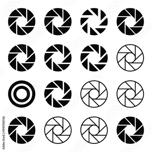 Collection of Camera Aperture and Symbols