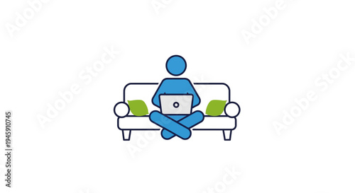 Person sitting on a couch.