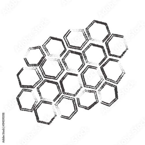abstract background with hexagons