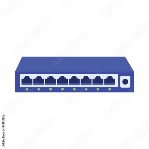 blue ethernet network switch device