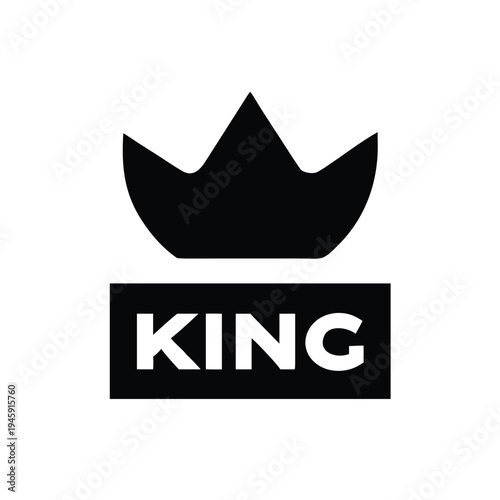 King Crown Graphic Design - A Majestic Symbol of Royalty and Power