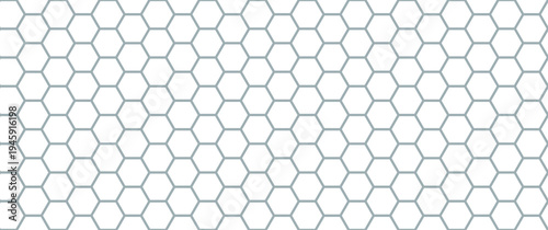 Background metal fiber with hexagon honeycomb carbon for pattern design banner. Grid structure geometric with background molecular lattice for network wallpaper texture. Wire white background.