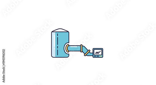 Robot arm holding small computer.