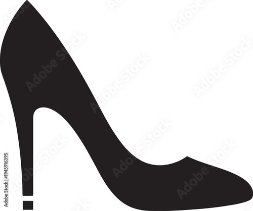 Highheeled stiletto shoe for fashion and style  elegant footwear design