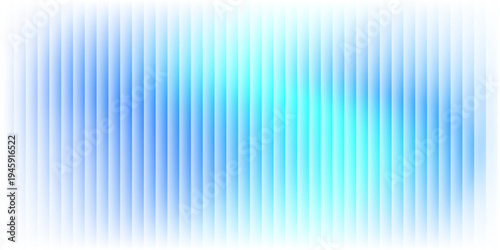 Abstract vertical blue light bar pattern background with glowing cyan center, creating a vibrant digital sound wave or equalizer effect, isolated on