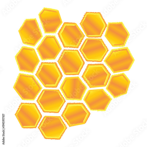 honeycomb background vector illustration
