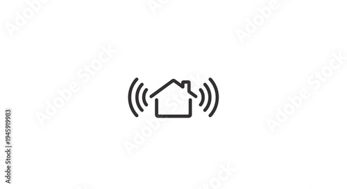 Smart Home Automation Control Icon.