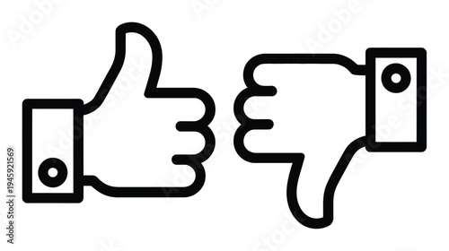 Thumbs Up and Thumbs Down A Symbol of Approval and Disapproval