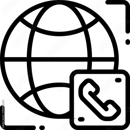 global line icon. Clean and minimalist vector icon for websites, mobile apps, presentations, and logos. Fully scalable and customizable for any project.