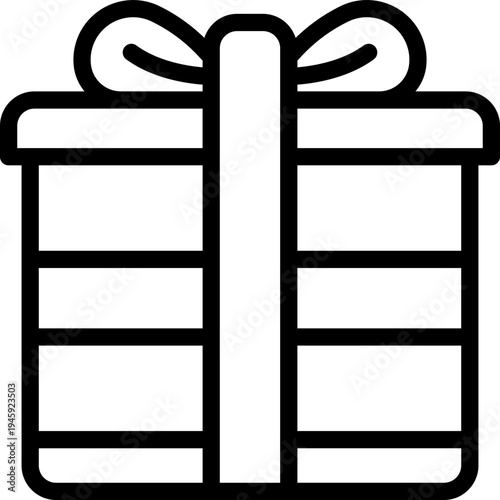 gift line icon. Clean and minimalist vector icon for websites, mobile apps, presentations, and logos. Fully scalable and customizable for any project.