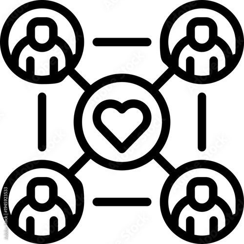 connection line icon. Clean and minimalist vector icon for websites, mobile apps, presentations, and logos. Fully scalable and customizable for any project.