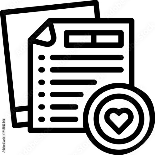 report line icon. Clean and minimalist vector icon for websites, mobile apps, presentations, and logos. Fully scalable and customizable for any project.