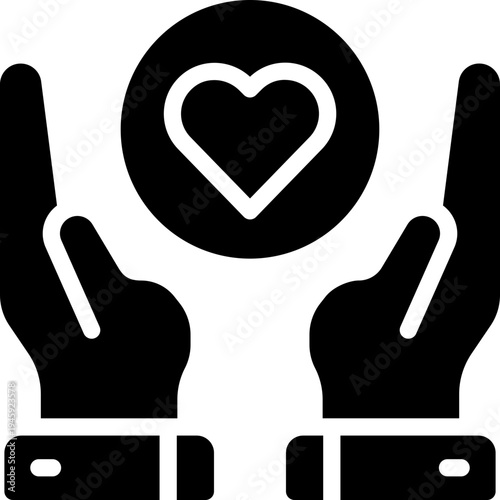 support glyph icon. Strong and solid vector icon for websites, mobile interfaces, presentations, and visual branding. High quality and easy to edit.