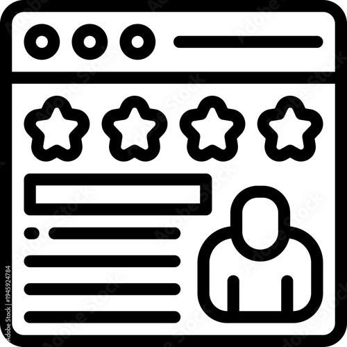 website line icon. Clean and minimalist vector icon for websites, mobile apps, presentations, and logos. Fully scalable and customizable for any project.