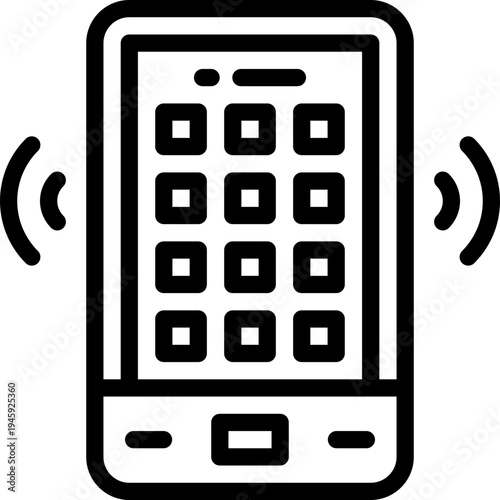 agenda line icon. Clean and minimalist vector icon for websites, mobile apps, presentations, and logos. Fully scalable and customizable for any project.