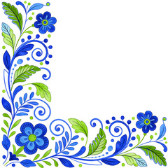 abstract floral transparent background