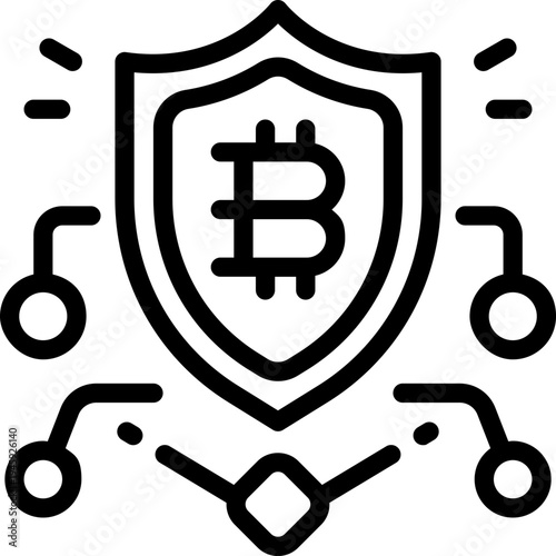 protection line icon. Clean and minimalist vector icon for websites, mobile apps, presentations, and logos. Fully scalable and customizable for any project.