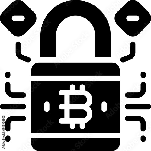 encryption glyph icon. Strong and solid vector icon for websites, mobile interfaces, presentations, and visual branding. High quality and easy to edit.