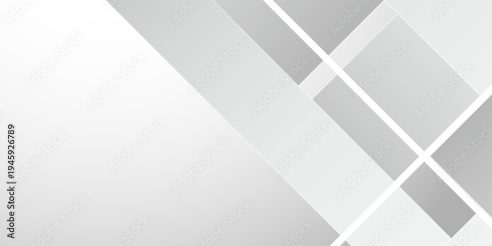 Fototapeta premium Abstract minimal geometric white and gray light background design.Abstract white background poster with dynamic. technology network Vector illustration.background brochure website flyer certificate . 