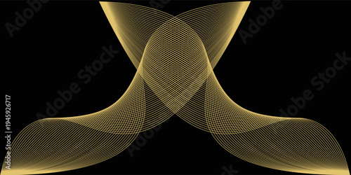 Black and Gold Premium Background. Creative Flyer Premium Luxury Template. Cool Anniversary Card. Grand Celebration Banner for Wedding and Engagement. Premium Thank You Design.