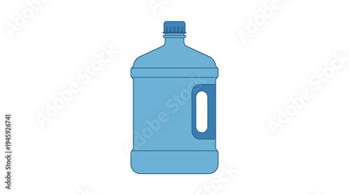 A blue plastic water bottle icon.