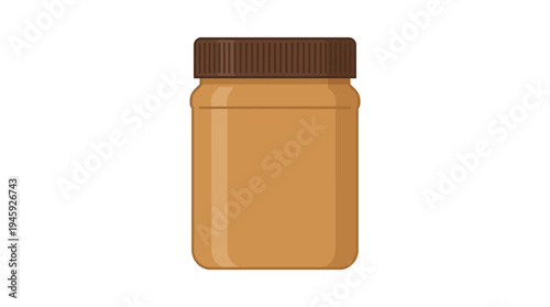 A jar of creamy peanut butter.