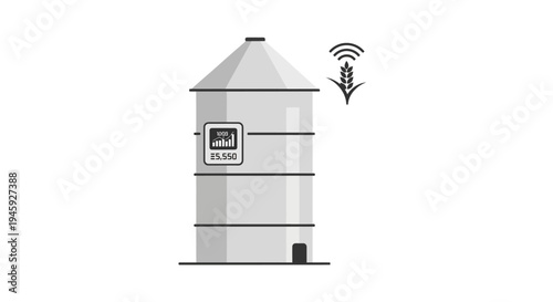 Smart Farm Grain Storage Silo Tower.