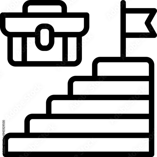 career line icon. Clean and minimalist vector icon for websites, mobile apps, presentations, and logos. Fully scalable and customizable for any project.