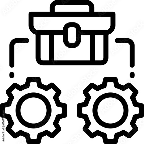 job training line icon. Clean and minimalist vector icon for websites, mobile apps, presentations, and logos. Fully scalable and customizable for any project.