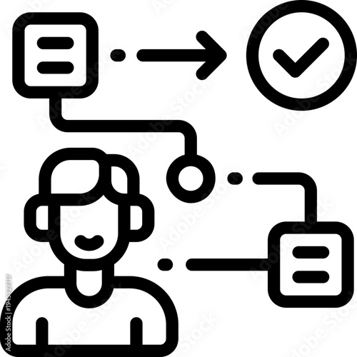 roadmap line icon. Clean and minimalist vector icon for websites, mobile apps, presentations, and logos. Fully scalable and customizable for any project.