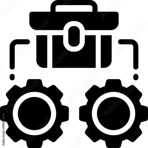 job training glyph icon. Strong and solid vector icon for websites, mobile interfaces, presentations, and visual branding. High quality and easy to edit.