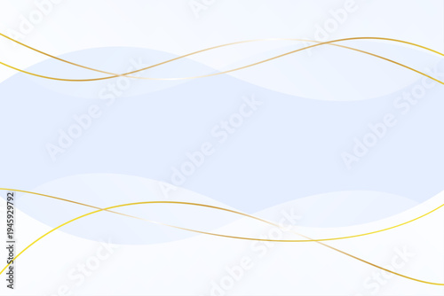 高級感　水色　曲線　抽象背景　デザイン素材