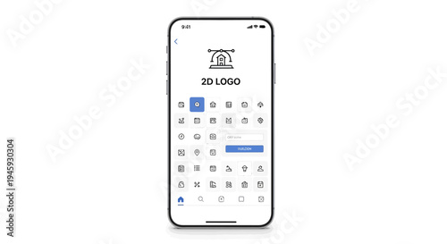 Smartphone Displaying Banking Application Screen.