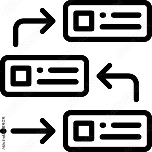 planning line icon. Clean and minimalist vector icon for websites, mobile apps, presentations, and logos. Fully scalable and customizable for any project.