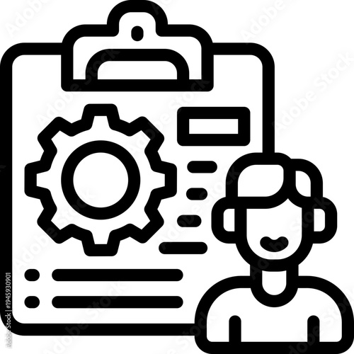 management line icon. Clean and minimalist vector icon for websites, mobile apps, presentations, and logos. Fully scalable and customizable for any project.