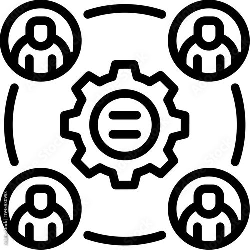 network line icon. Clean and minimalist vector icon for websites, mobile apps, presentations, and logos. Fully scalable and customizable for any project.