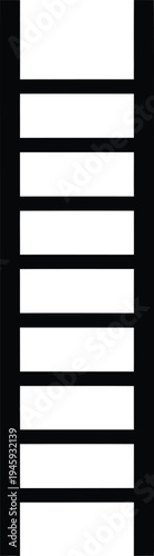 Vertical black and white striped pattern with alternating thick and thin bands