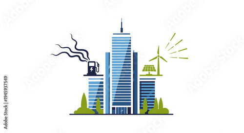 Sustainable City Buildings with Renewable Energy Sources.