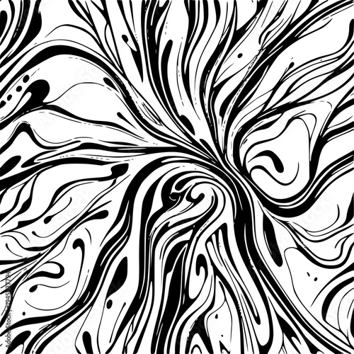 Photography Abstract Organic Fluid Lines Pattern Vector Illustration