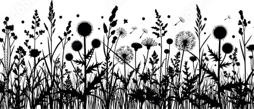 Santa Claus and cute reindeer walking together carrying gift bags, Christmas holiday celebration vector illustration isolated on white background