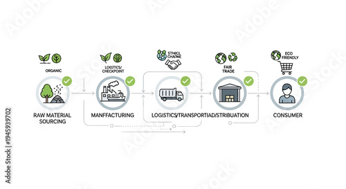 Sustainable supply chain management process.