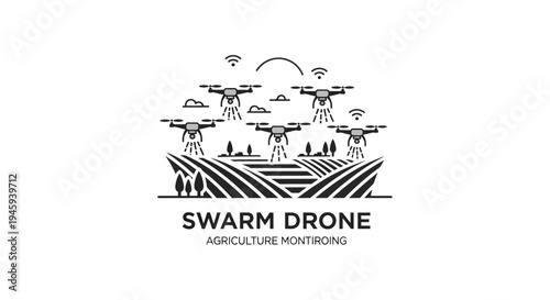 Swarm Drone Agriculture Monitoring System.