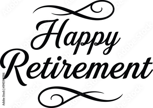 Happy retirement wishes vector graphic retirement celebration vector illustration
