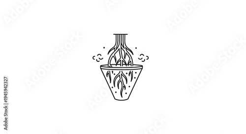 Vintage Tea Infuser with Leaves.