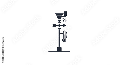 Weather Station Meteorological Instrument Panel.