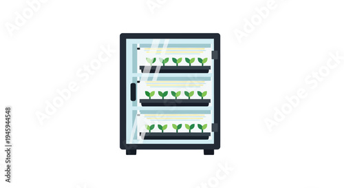 Wine Refrigerator with Bottles Inside.