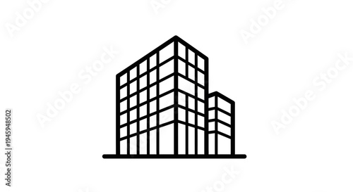 Modern office building architecture design.