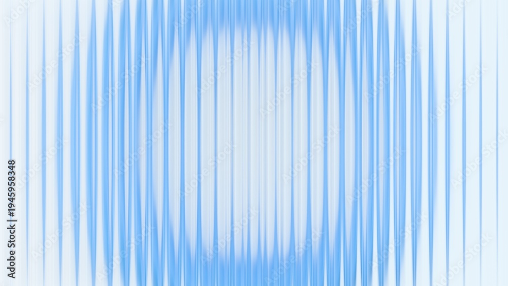 Obraz premium Refracted glass background with vertical blue lines. Abstract light distortion effect through transparent texture. Minimalist graphic design pattern for digital screen display backdrop.