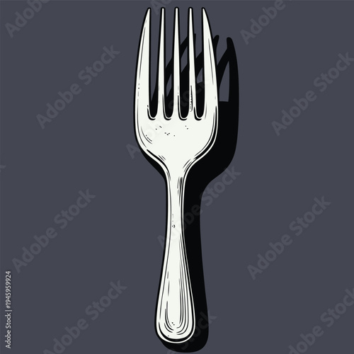 cute flat iron fork picture
